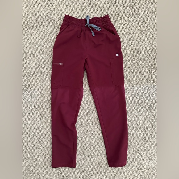 Figs Other - Figs Burgundy Yola High Waist skinny scrub pants